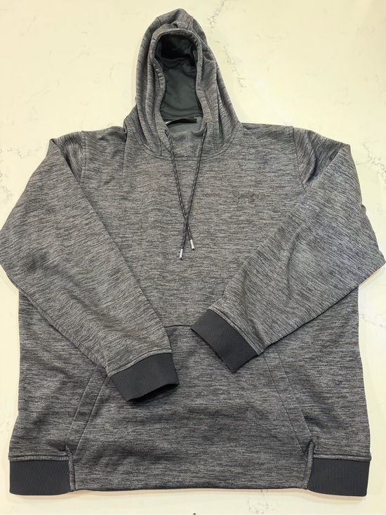 Under Armour Other - Under Armour ColdGear Mens XL Gray Heathered Pullover Hoodie Sweatshirt